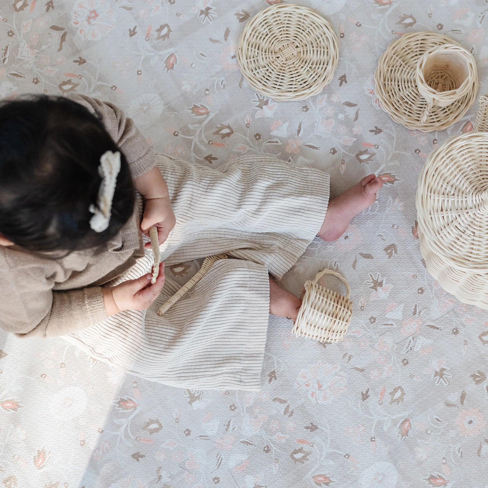 Little Nomad Play Mat | Gemma - Non-Toxic Baby Play Mat for Crawling & Tummy Time - Soft & Safe Floor Mat for Kids & Toddlers - Perfect for Nursery, Playroom & Daycare