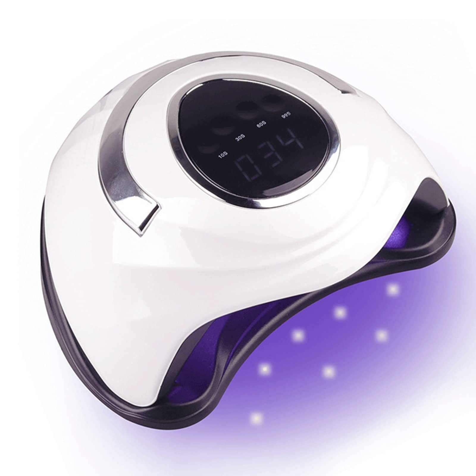 QMMD 168W UV LED Nail Lamp with LCD Screen & 4 Timer Settings - Professional Salon Gel Polish Dryer for Manicure & Pedicure - Fast Curing for Gel Nails, Acrylics & Dip Powder - Perfect for Home Use & Nail Salons