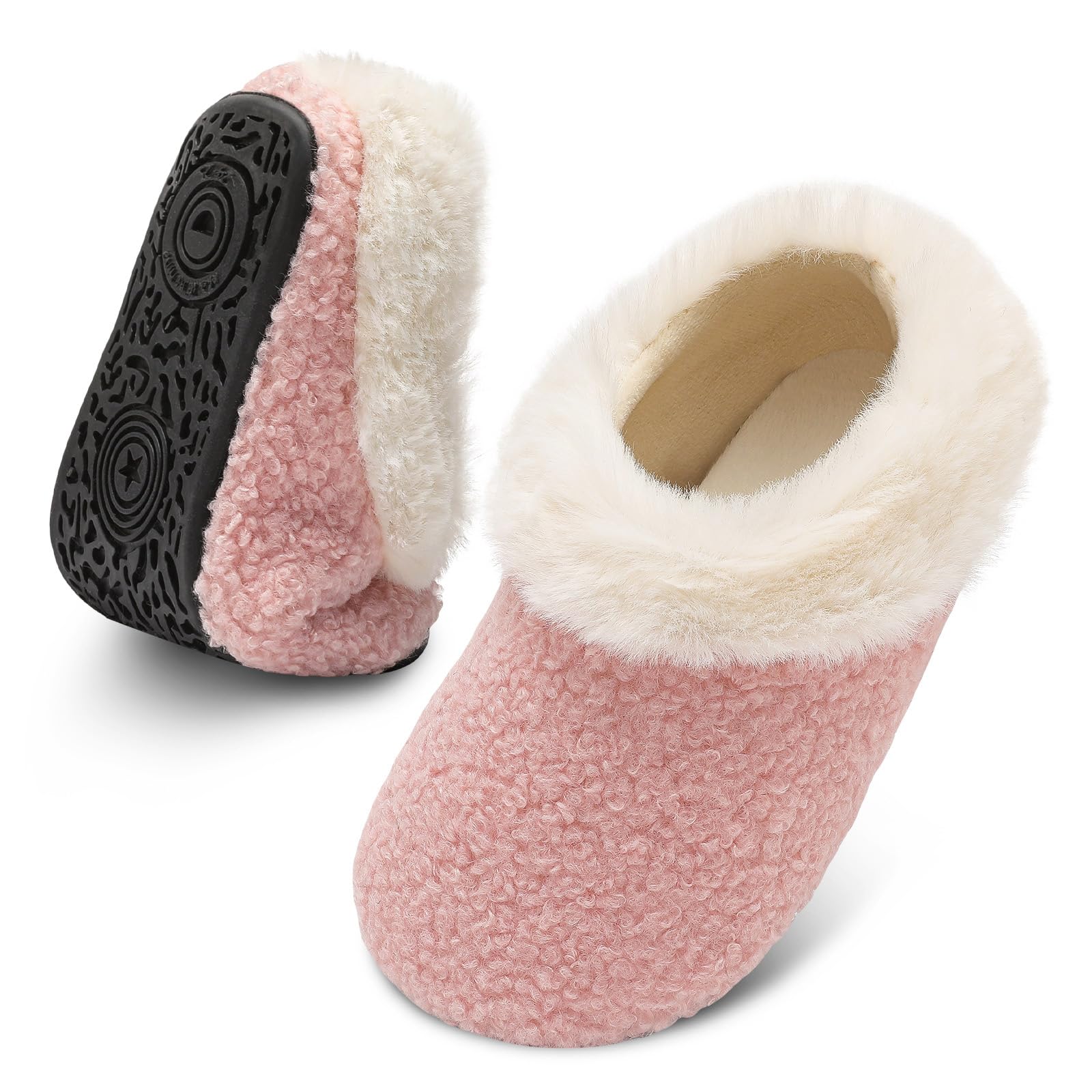 FEETCITY Toddler Slippers for Kids - Lightweight Indoor House Shoes for Boys & Girls - Perfect for Home Playtime