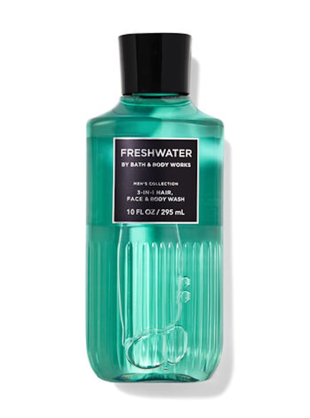 Bath & Body Works Bourbon Men's 3-in-1 Hair & Body Wash - 10 oz Freshwater Scent - Shower Gel for Men - Perfect for Gym, Travel & Daily Use