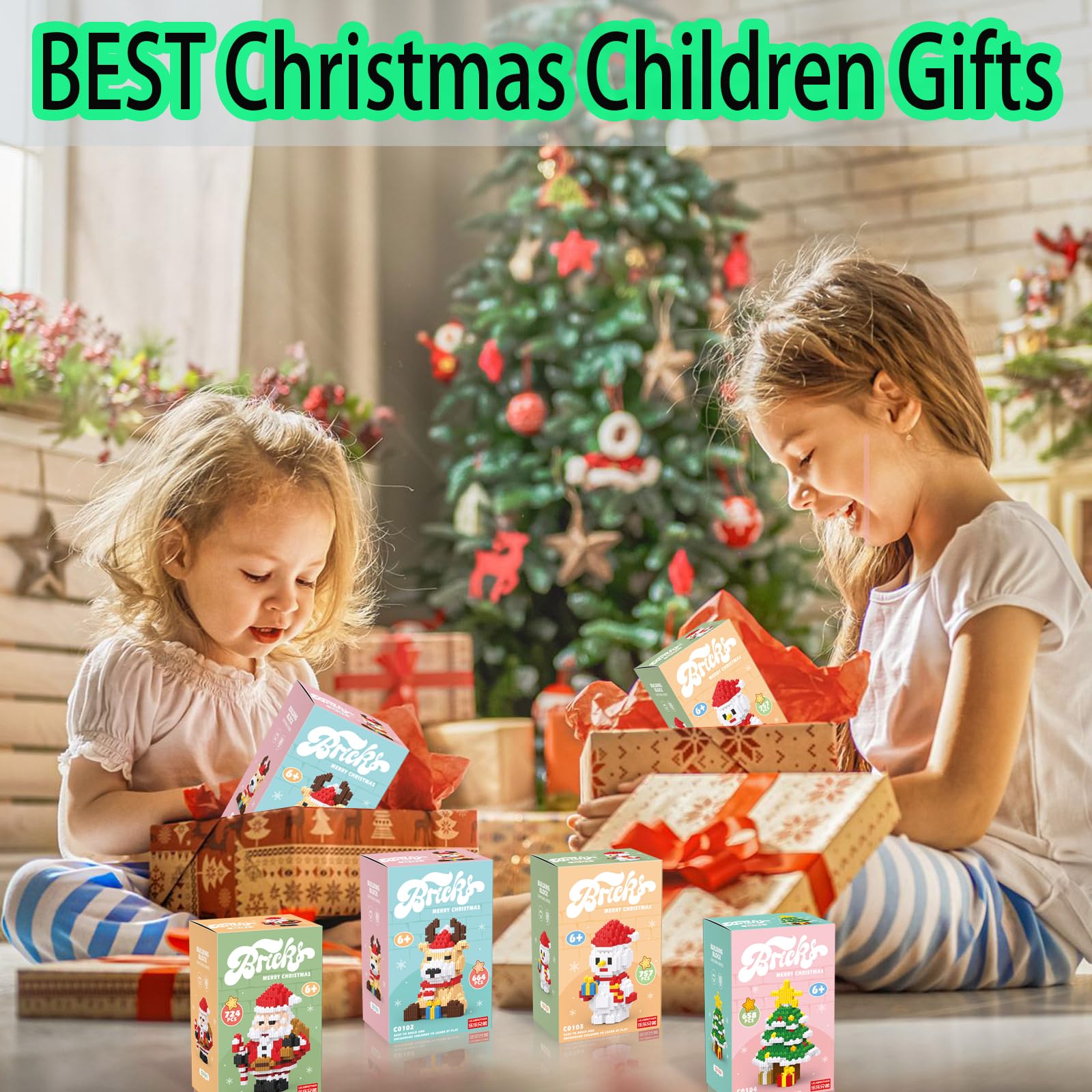 Christmas Snowman Building Blocks - Compatible with Lego & Micro Blocks, Stacking Toys for Kids Ages 6-12 | Holiday, New Year & Birthday Gift for Boys & Girls | Perfect for Christmas Decorations, Creative Play & STEM Learning