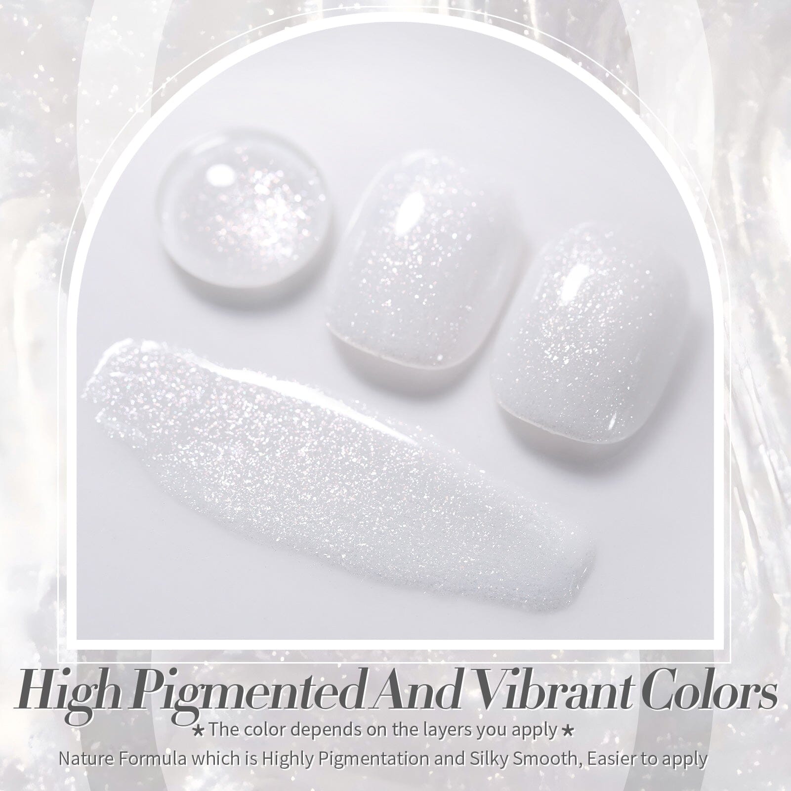 White Jelly Gel Nail Polish #19 Moonlight Milk - 15ml UV LED Soak Off Gel Polish for Manicure & Pedicure - Perfect for Nail Salon, Home DIY & Gift Giving
