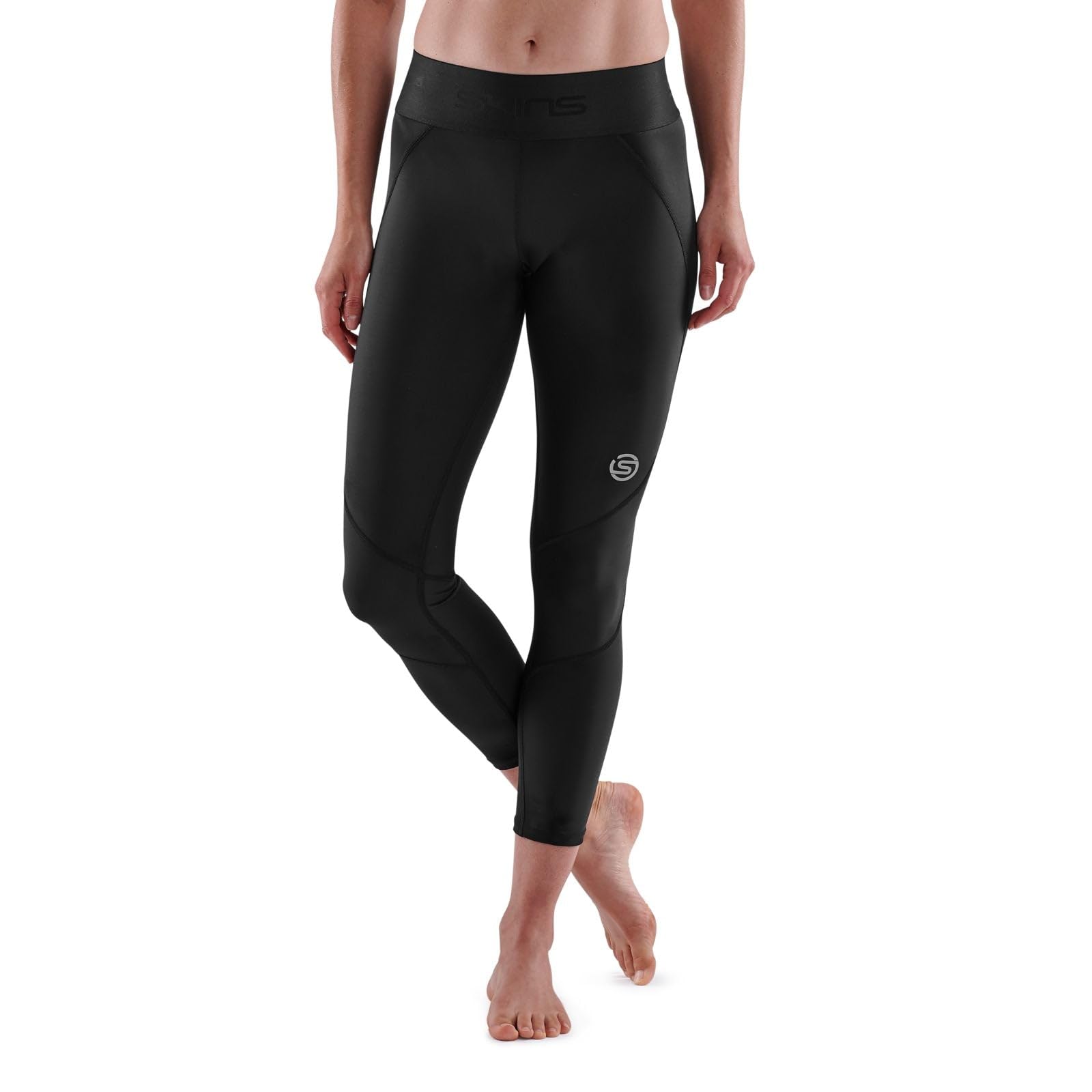 Skins Women's Series-3 Compression 7/8 Tights - High Performance Workout Leggings for Running, Yoga & Gym - Moisture Wicking & Muscle Support