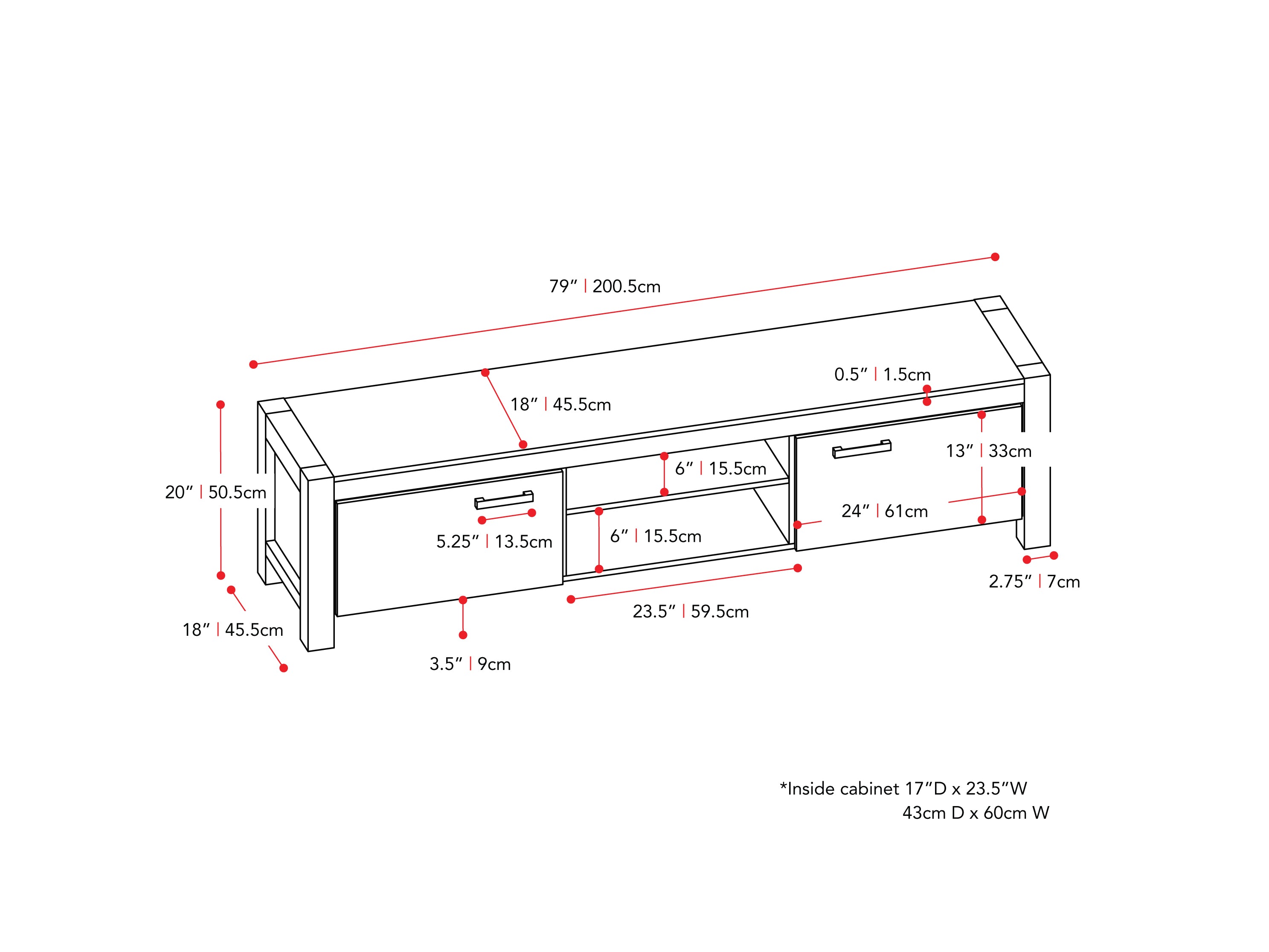 Modern TV Stand with Storage Doors - Holds TVs up to 95 Inches - Perfect for Living Room, Bedroom & Home Theater Setup
