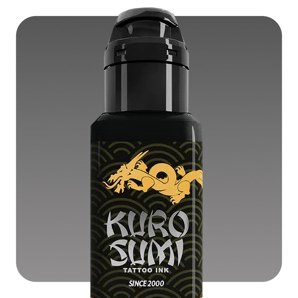 Kuro Sumi Soft Greywash Tattoo Ink - Professional Grey Wash Shading Ink for Realistic Tattoos | Perfect for Sleeves, Portraits & Black & Grey Tattoo Art