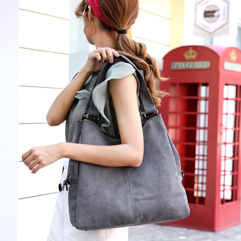 Stylish Canvas Shoulder Tote Bag for Women - Fashionable Messenger Handbag - Perfect for Work, Travel & Everyday Use