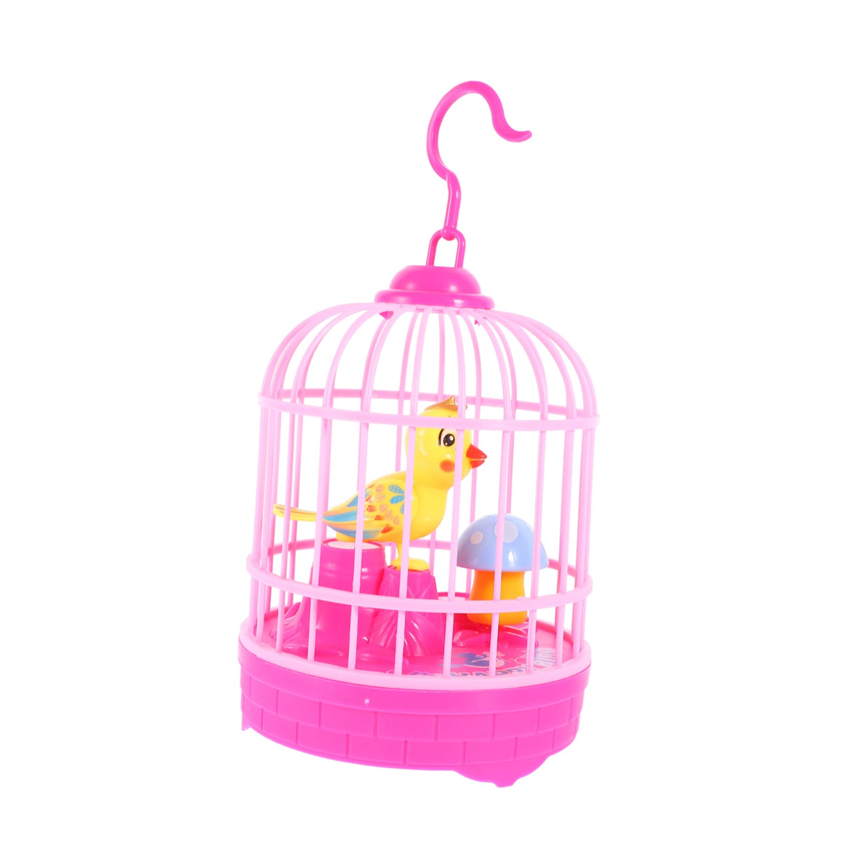 Sound Activated Electric Bird Toy - Light Up Musical Chirping Cage for Kids, Parrots & Pets | Educational Plaything, ABS Child Safe, Gift Bag Included | Perfect for Playtime, Learning & Bird Stimulation