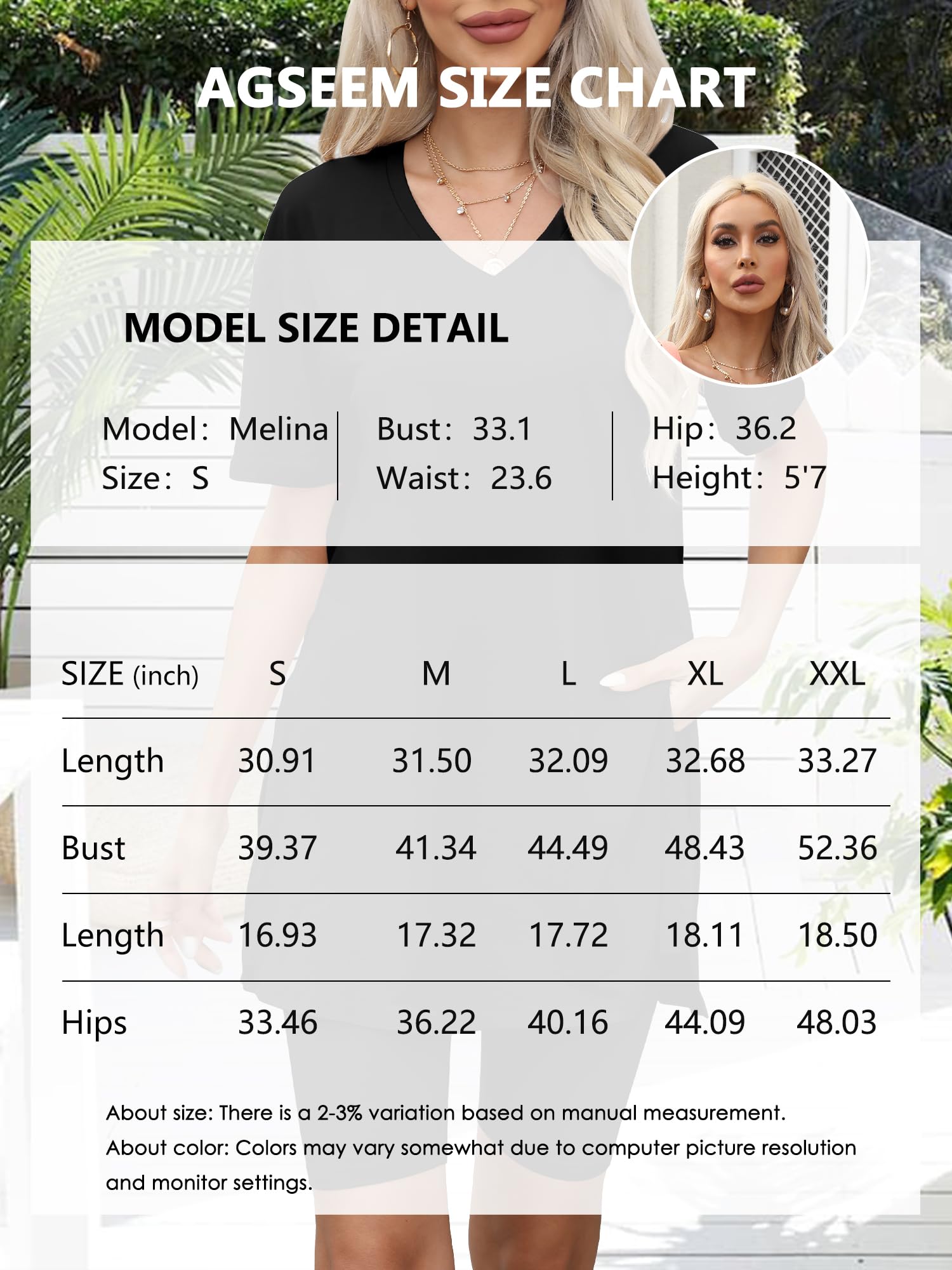 AGSEEEM Women's 2-Piece Summer Outfit - Comfortable Tunic Top & Biker Shorts Lounge Set | Casual Wear, Yoga, Running, Home Relaxation