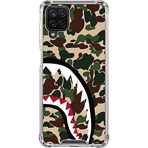 Premium Clear Phone Case for Samsung Galaxy A12 - Shark Teeth Street Camo Design | Durable Scratch-Resistant Protection | Perfect for Outdoor Adventures & Daily Use