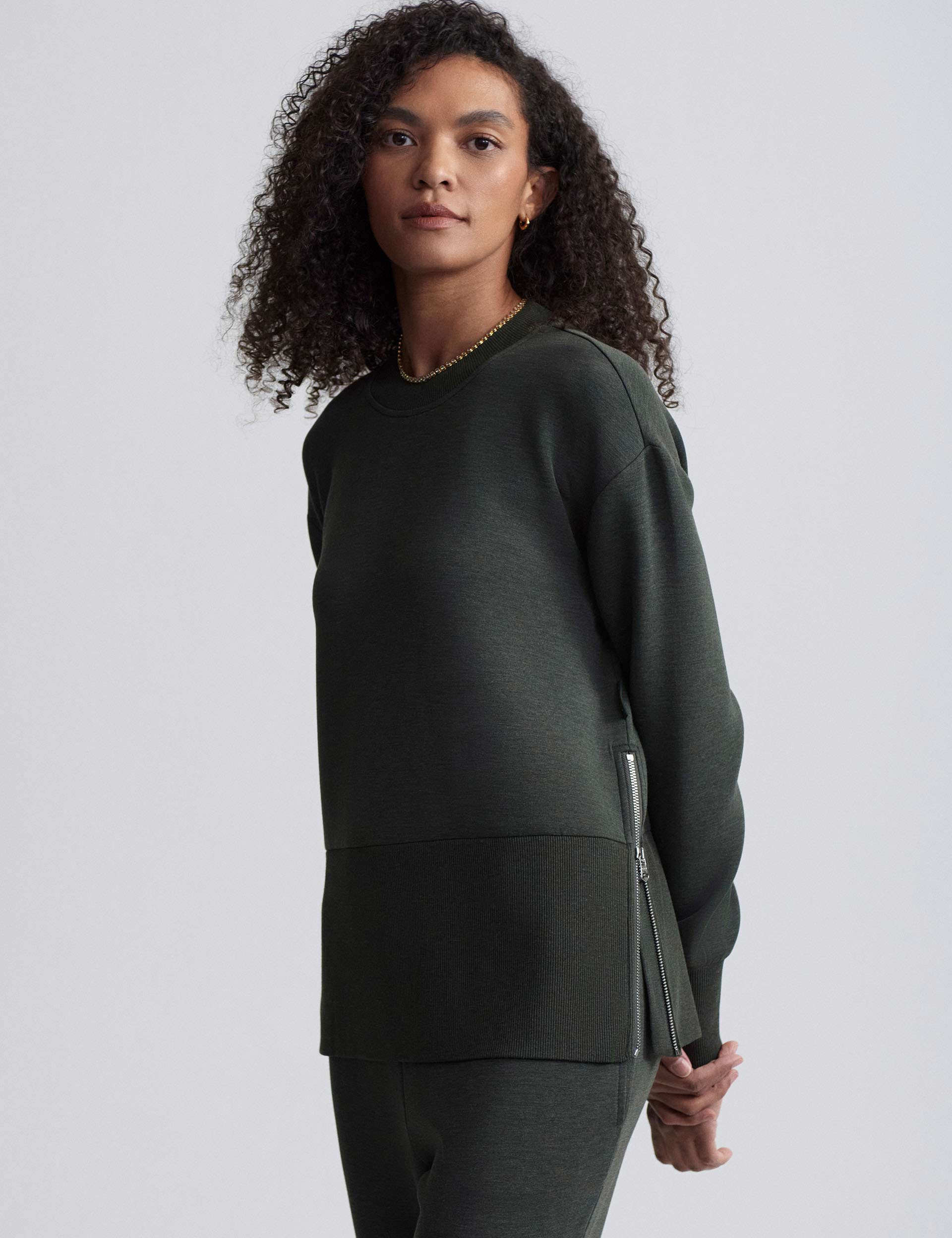 Lowry Sweat - Olive Marl Color Sweatshirt for Men & Women | Comfortable Casual Wear for Gym, Lounge & Everyday Outfits