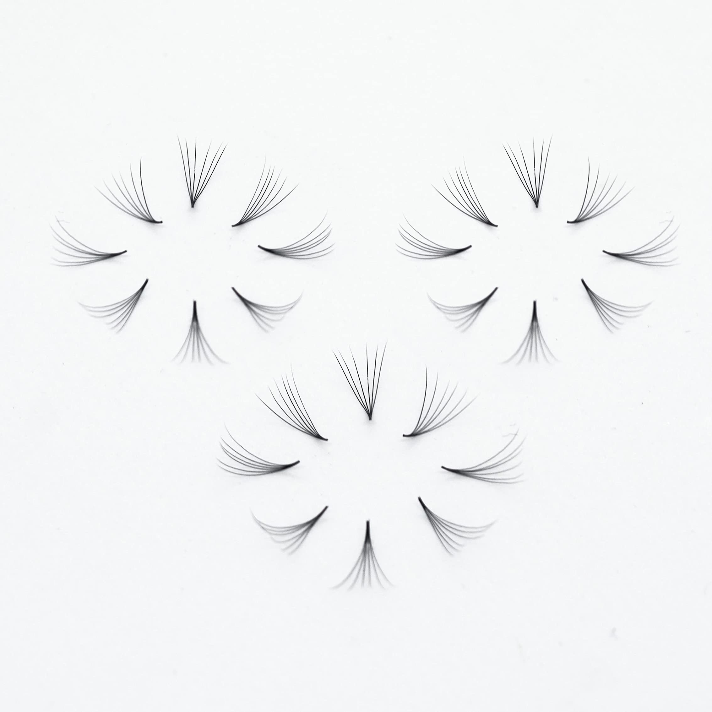 Premium 1000 Handmade Eyelash Extension Fans - 3D to 10D Multipack (6D Curl C, 17mm) for Volume Lashes - Perfect for Salon Professionals & DIY Lash Artists