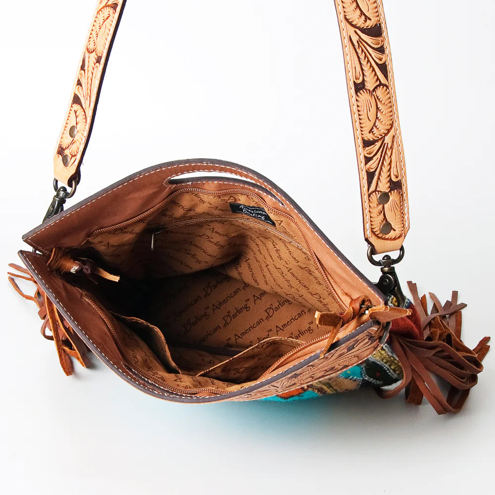 American Darling Turquoise Blanket Purse - Stylish Crossbody Bag for Women | Perfect for Travel, Beach & Everyday Use