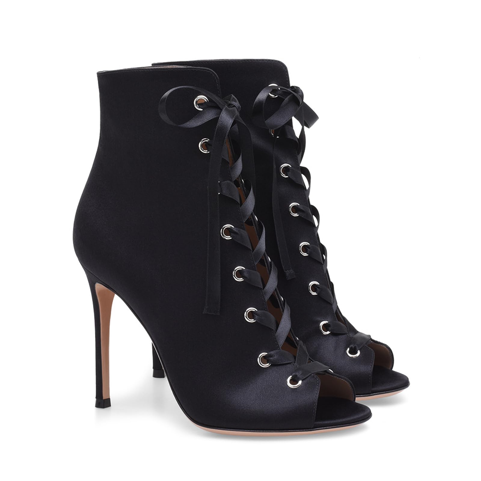 Stylish Stiletto High Heel Boots - Pointed Toe & Open Toe Sandal Booties for Women | Perfect for Spring & Fall Fashion | Office, Party & Date Night Outfits