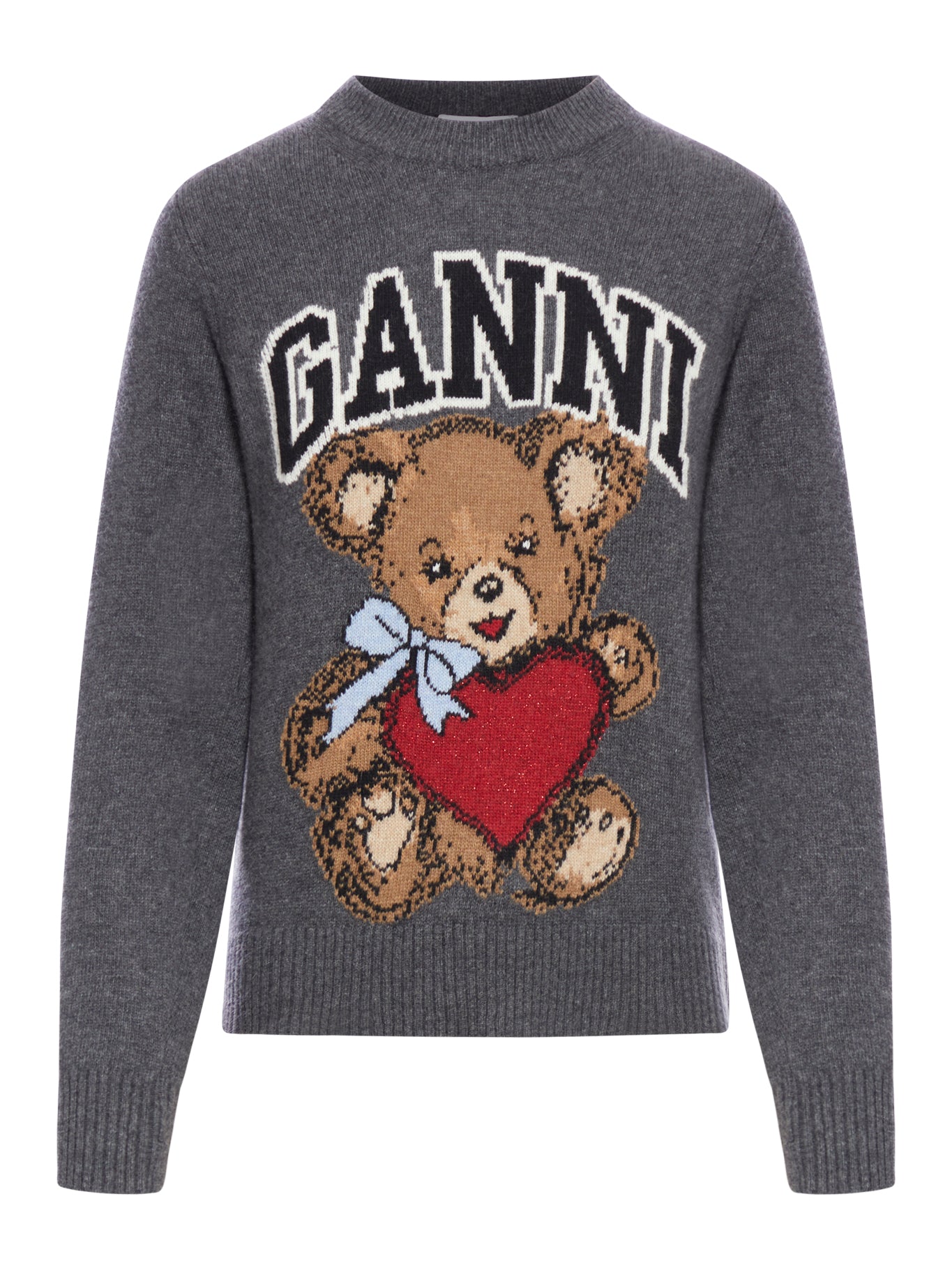 Dark Grey Graphic Bear Sweater - Cozy Pullover for Men & Women - Perfect for Fall, Winter & Casual Outfits