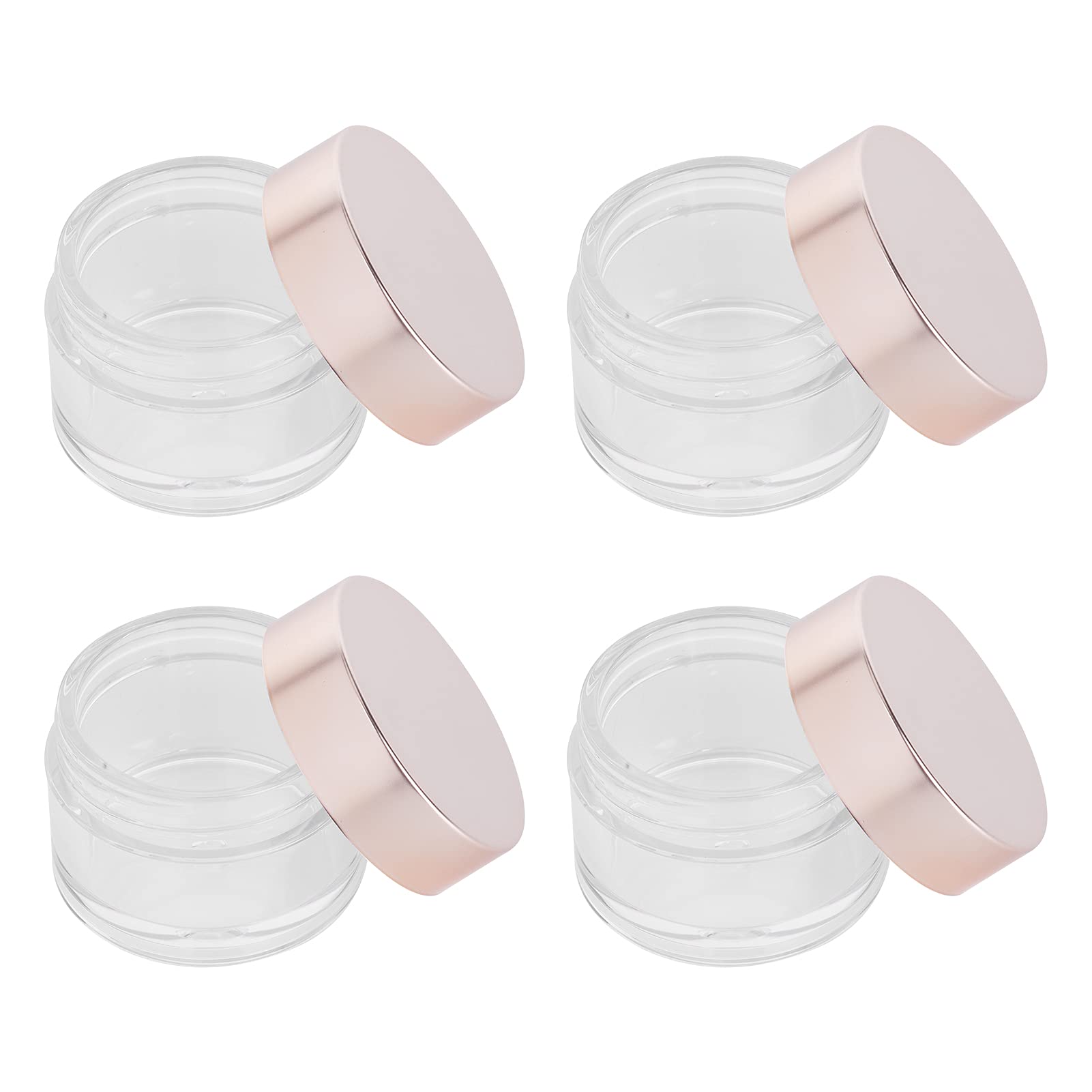 2-Pack Reusable Cosmetic Containers with Wide Mouth - 10pcs Travel-Sized Portable Jars for Makeup, Jewelry & Toiletries - Perfect for Travel, Organizing & On-the-Go Storage