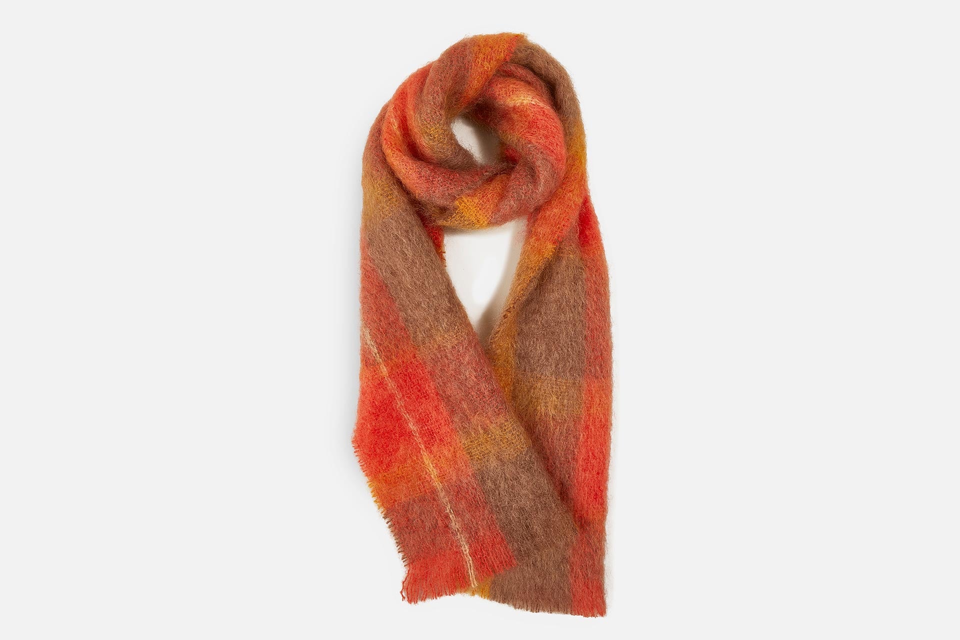Flame Drumin Mohair Scarf - Soft & Warm Winter Accessory for Women & Men - Perfect for Cold Weather, Outdoor Activities & Fashion Styling