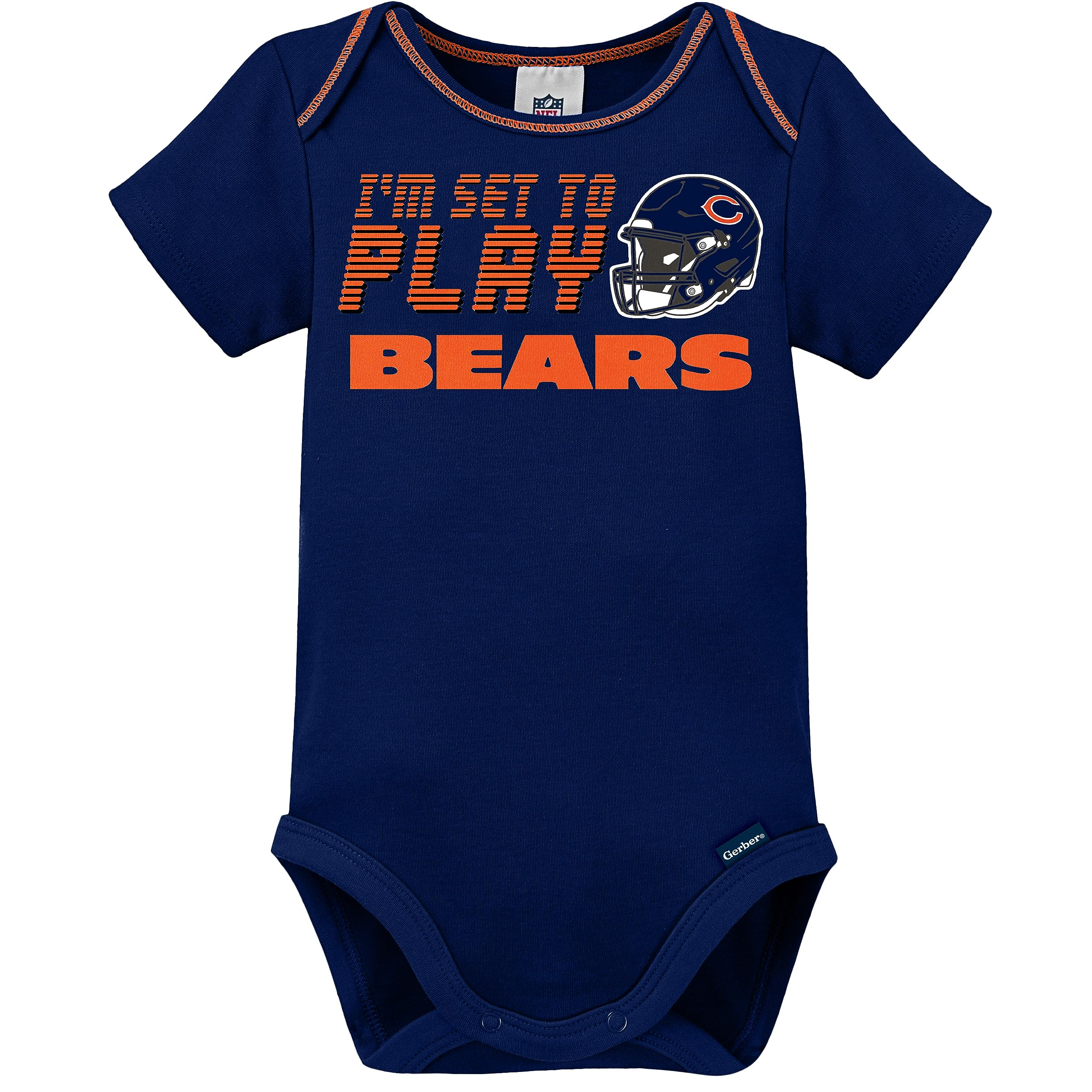 Gerber Unisex Baby NFL Team Footed Sleep & Play Bodysuit Gift Set - Soft Cotton Pajamas for Newborns & Infants - Perfect for Game Day, Nursery, and Gift Giving