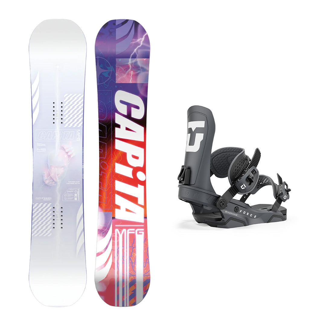 CAPiTA Pathfinder Camber Snowboard with Union Force Bindings 2025 - All-Mountain Freestyle Snowboard for Men & Women | Perfect for Powder, Park & Backcountry Riding