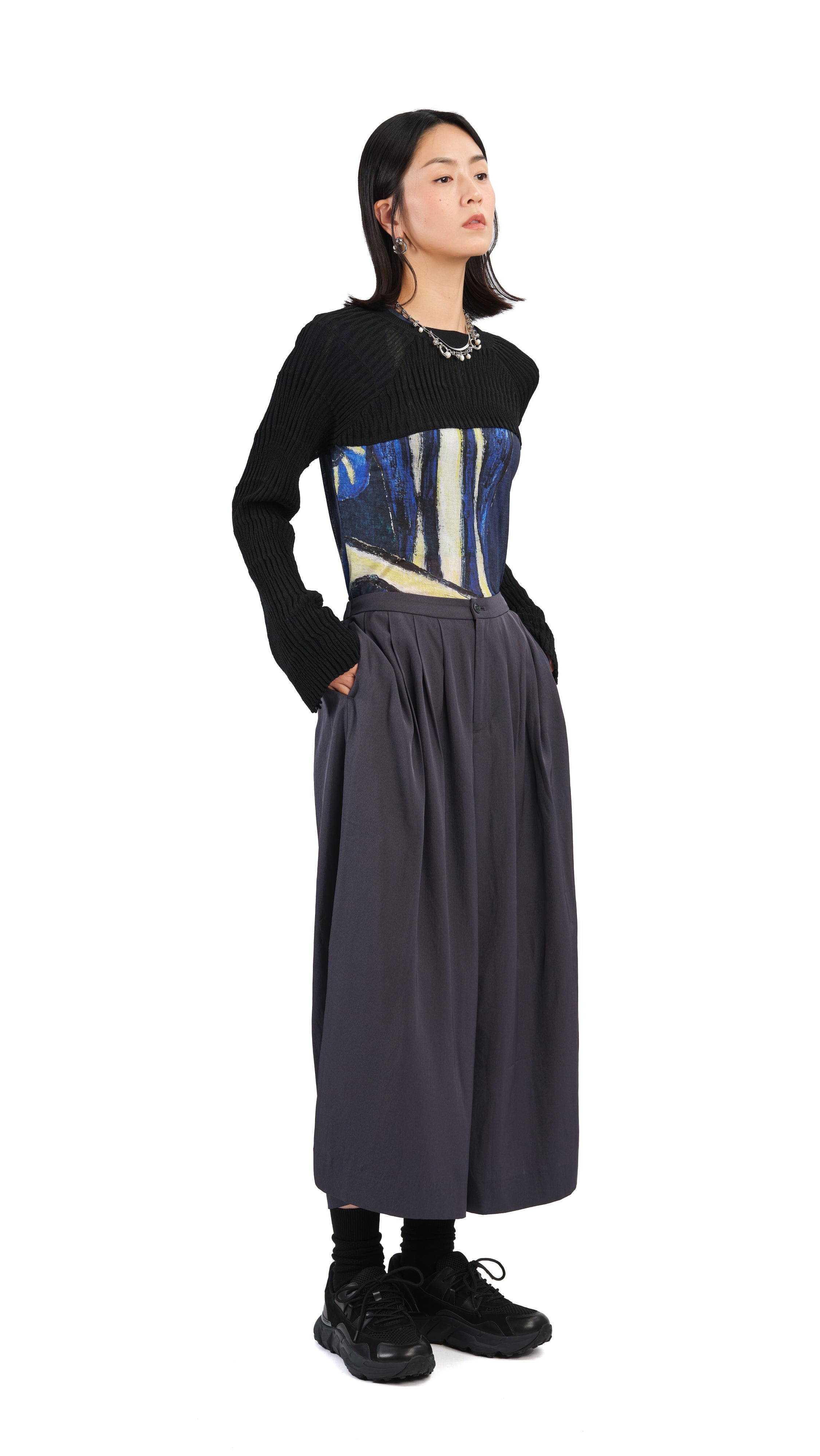 Stylish Cropped Sweater for Women - Trendy 3/4 Sleeve Knit Pullover | Perfect for Casual Outfits, Layering & Fall Fashion