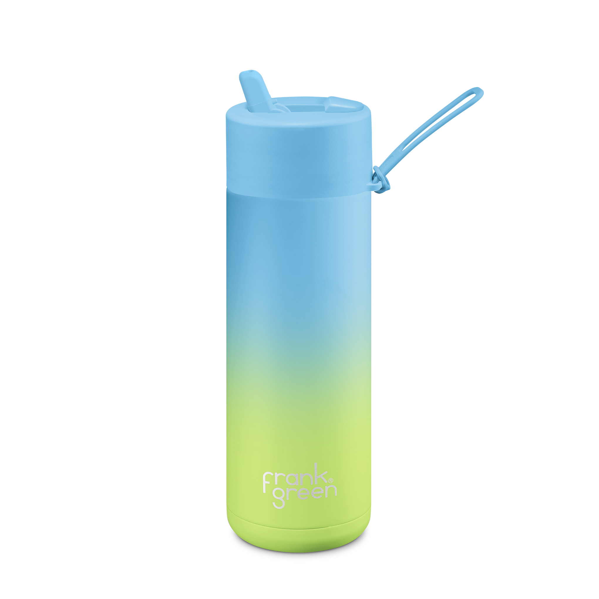 Gradient Ceramic Reusable Water Bottle 20oz (595ml) - Eco-Friendly Insulated Travel Mug for Hot & Cold Drinks at Home, Office or Gym