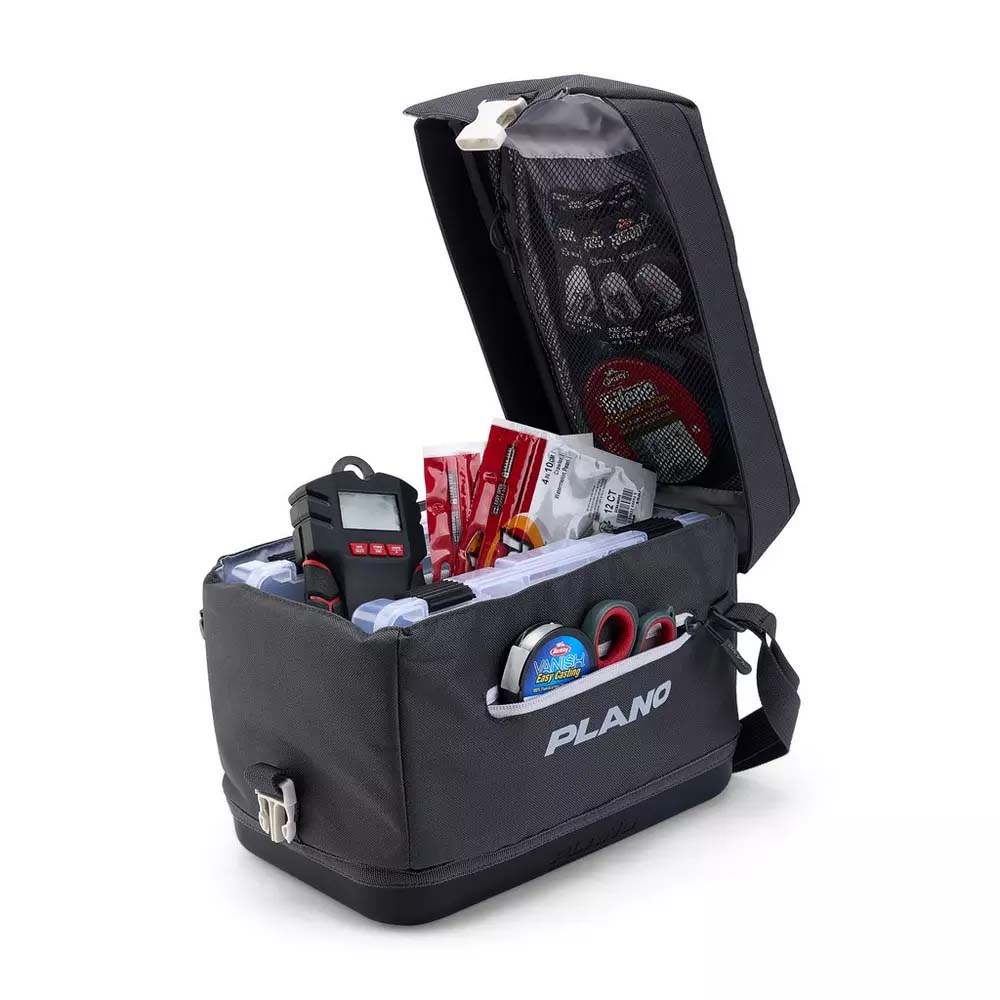Plano Weekend Series Softsider Tackle Bag - Waterproof Fishing Gear Organizer for Bass, Trout & Saltwater - Perfect for Boat, Kayak & Shore Fishing Trips