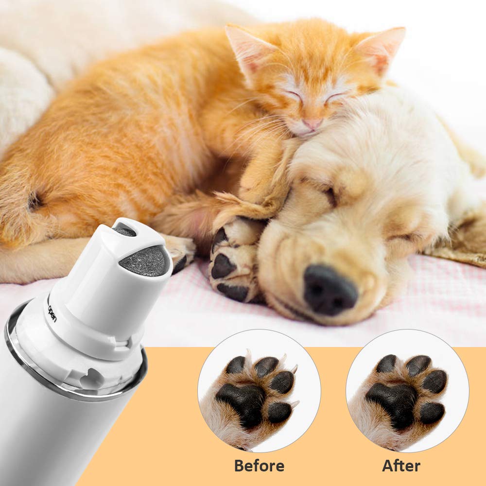 Electric Dog Nail Grinder - 2-Speed Rechargeable Pet Nail Trimmer for Small, Medium & Large Dogs & Cats | USB Charging | Gentle Paws Grooming Tool for Stress-Free Nail Care at Home