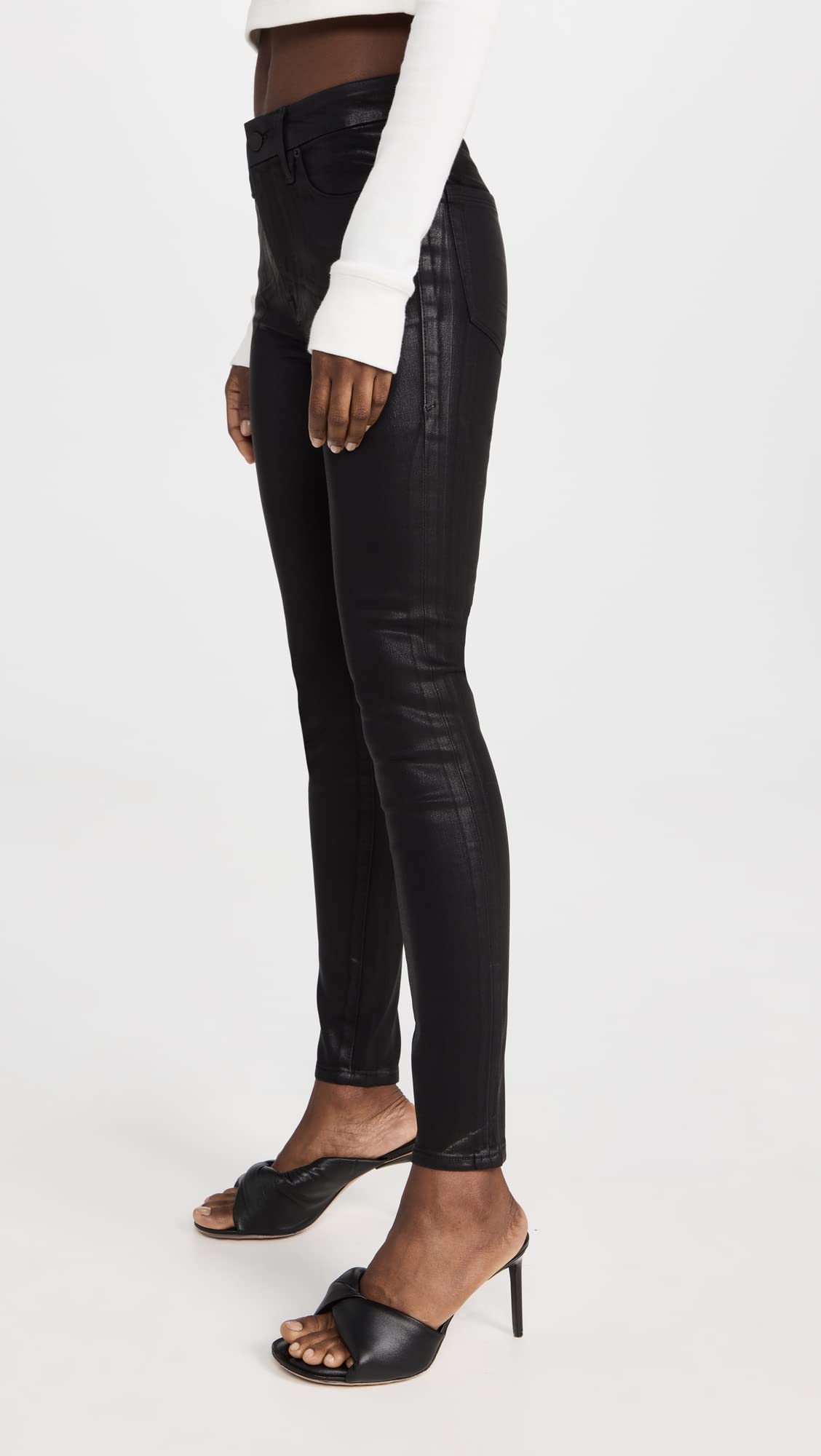 Good American Women's Good Legs Jeans - High Waist Skinny Jeans for Women, Stretch Denim Pants with Slimming Fit | Perfect for Casual Wear, Night Out & Everyday Style