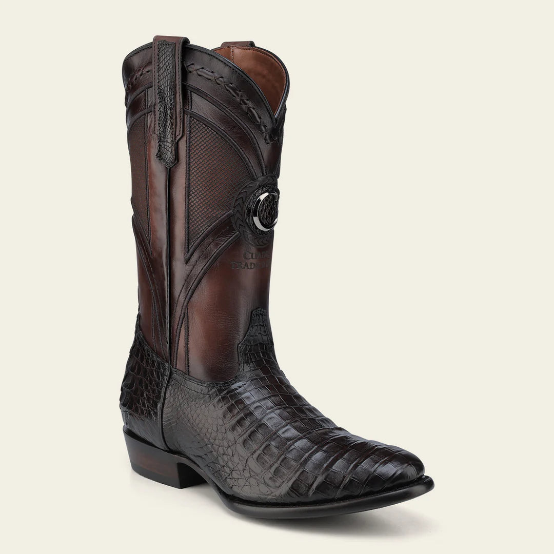 2H0AFY Men's Cuadra Brown Dress Cowboy Caiman Leather Boots - Western Style Riding & Country Fashion for Men