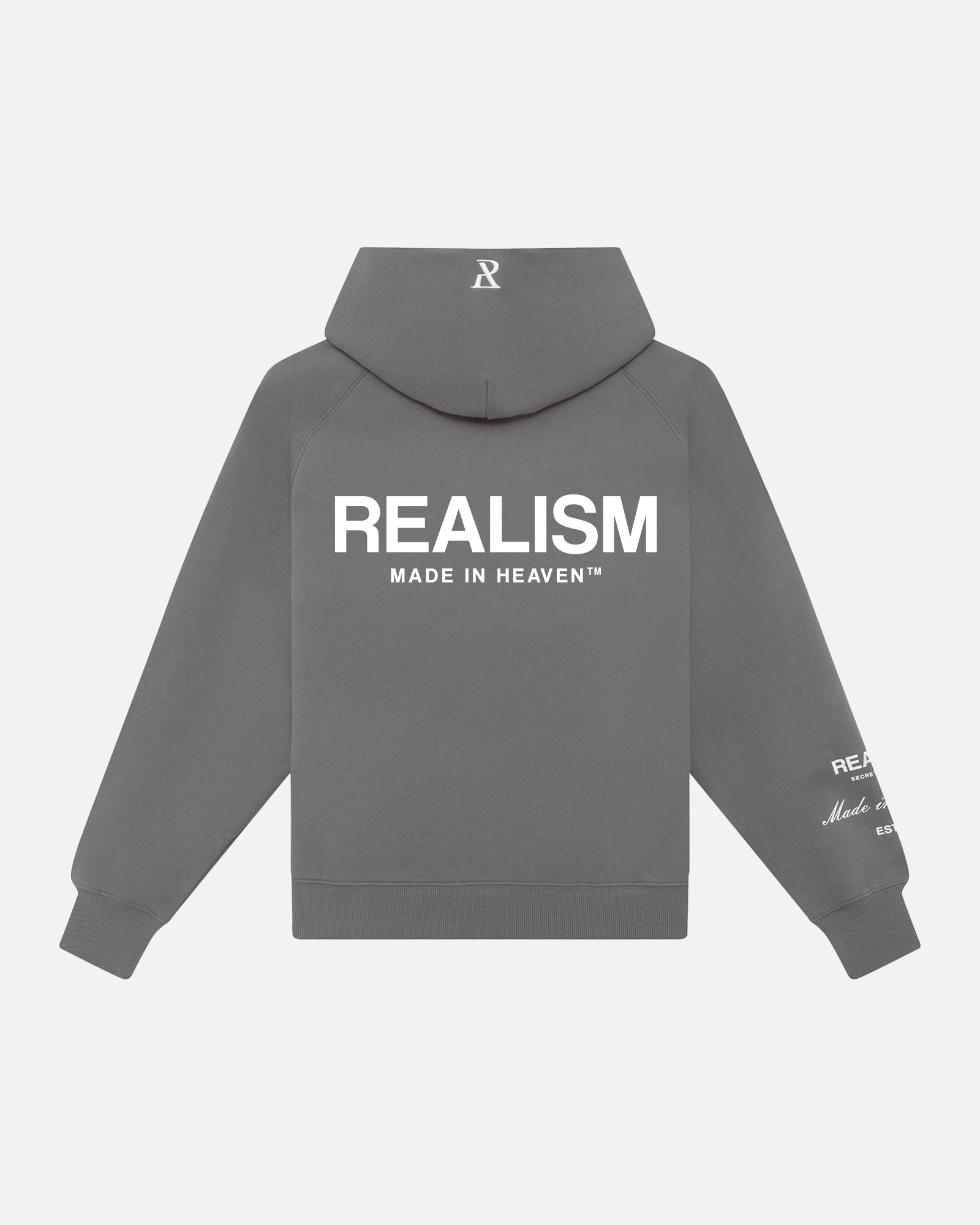 SSS Realism Radiant Zip Hoodie for Men & Women - Cool Grey Pullover with Front Pockets - Perfect for Casual Wear, Gym & Outdoor Activities