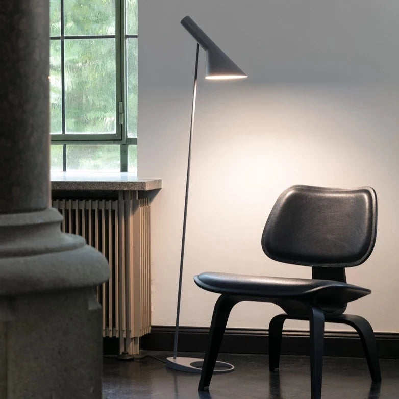 Louis Poulsen AJ Floor Lamp - Modern Scandinavian Design for Living Room, Bedroom & Office Lighting - Dimmable LED Light with Adjustable Shade