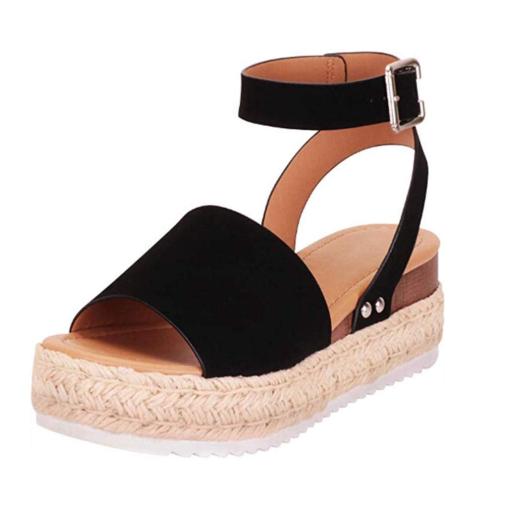 UOCUFY Women's Dressy Summer Flat Sandals - Gladiator Cross Strappy Roman Ankle Strap Sandals for Casual Outings & Beach Vacations
