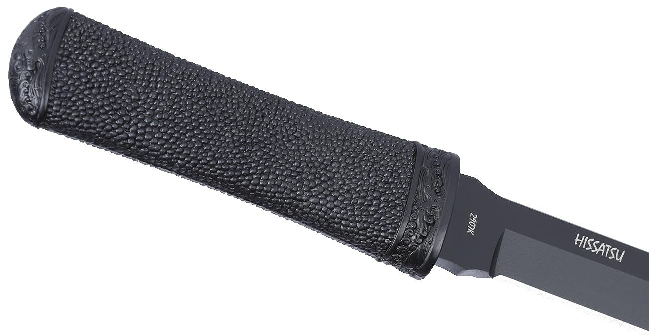 CRKT Hissatsu Fixed Blade Tactical Knife with Sheath - 7.2