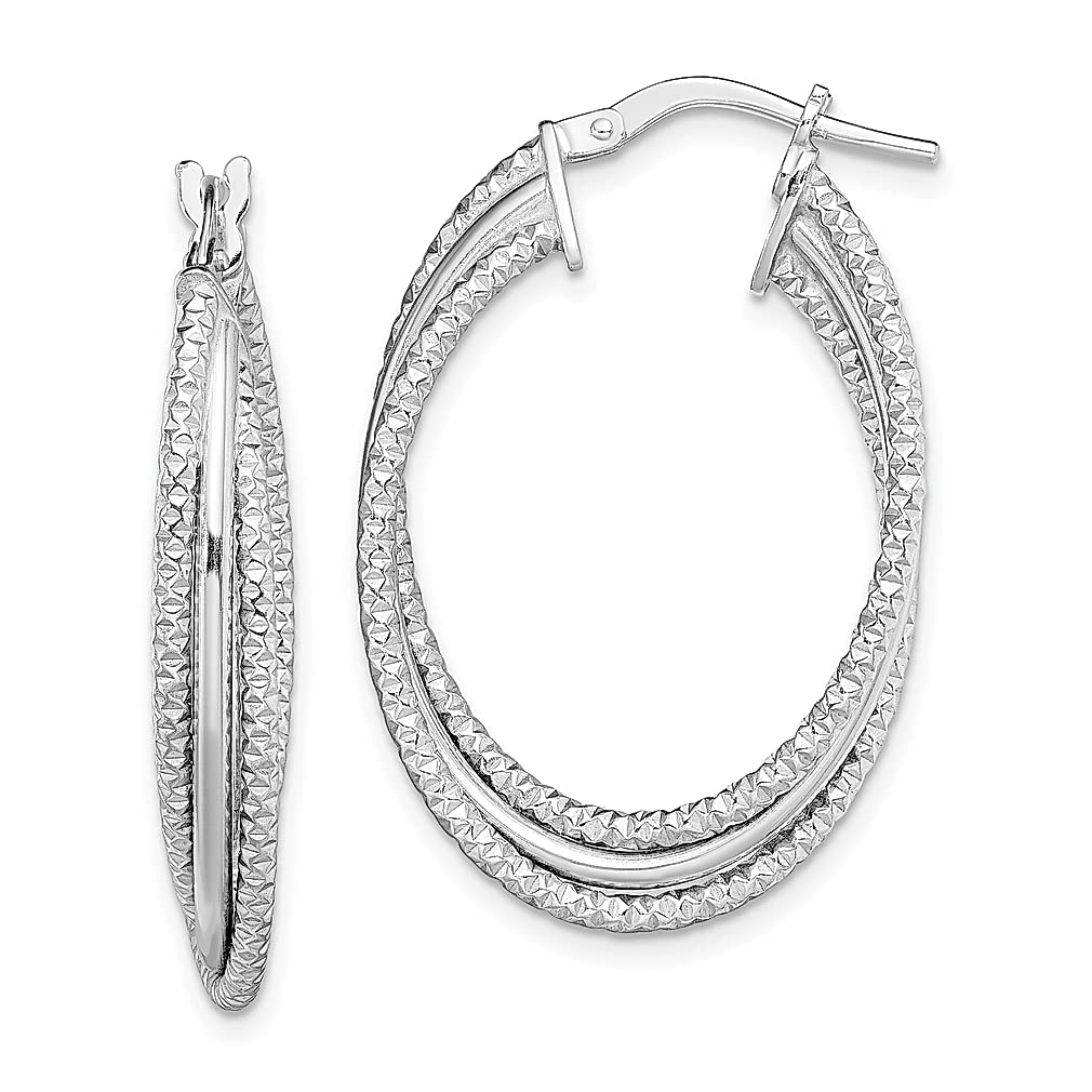 925 Sterling Silver Triple Hoop Earrings for Women - Elegant Oval Fine Jewelry Gift Set for Her | Perfect for Birthday, Anniversary & Special Occasions