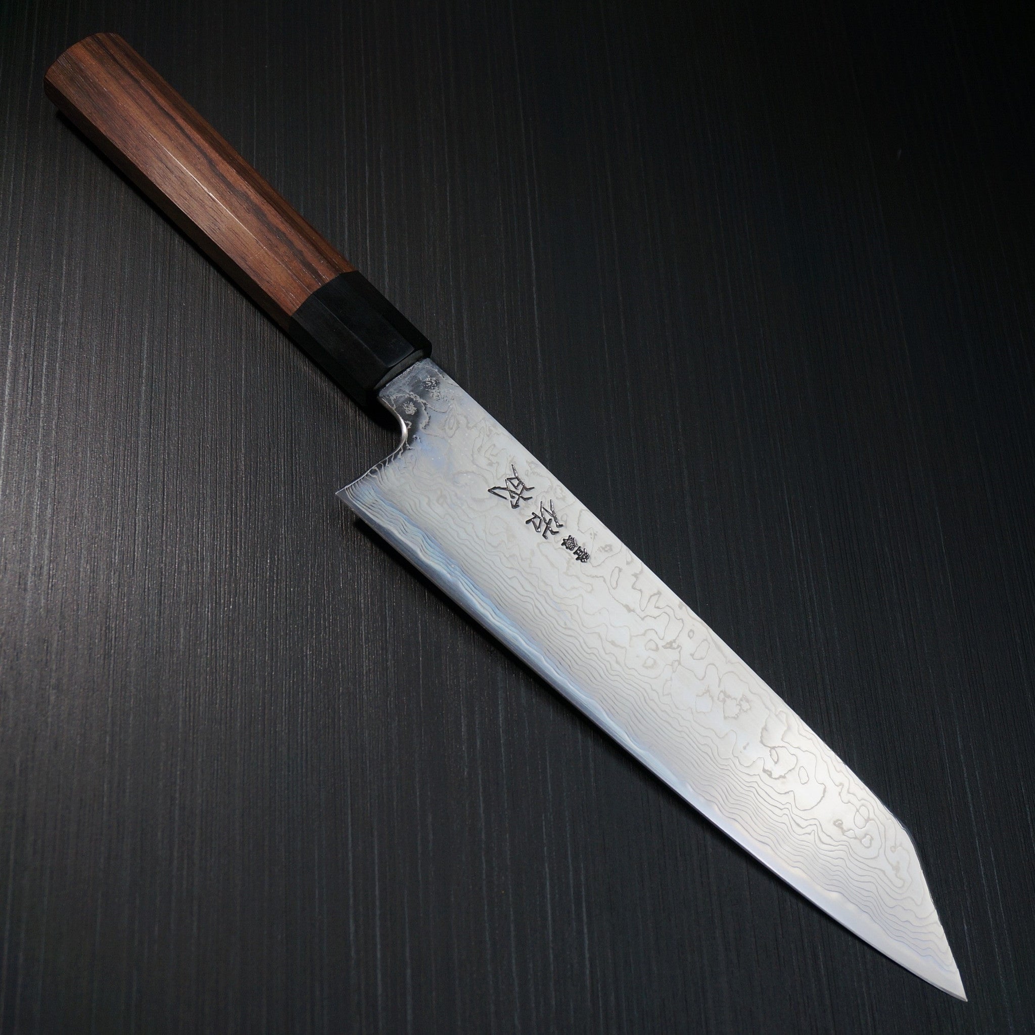 Premium SUKENARI Damascus Super Gold 2 Kiritsuke Wa Gyuto Chef Knife 210mm - Japanese High Carbon Steel Blade with Rosewood Handle - Perfect for Sushi, Meat Slicing & Professional Kitchen Use