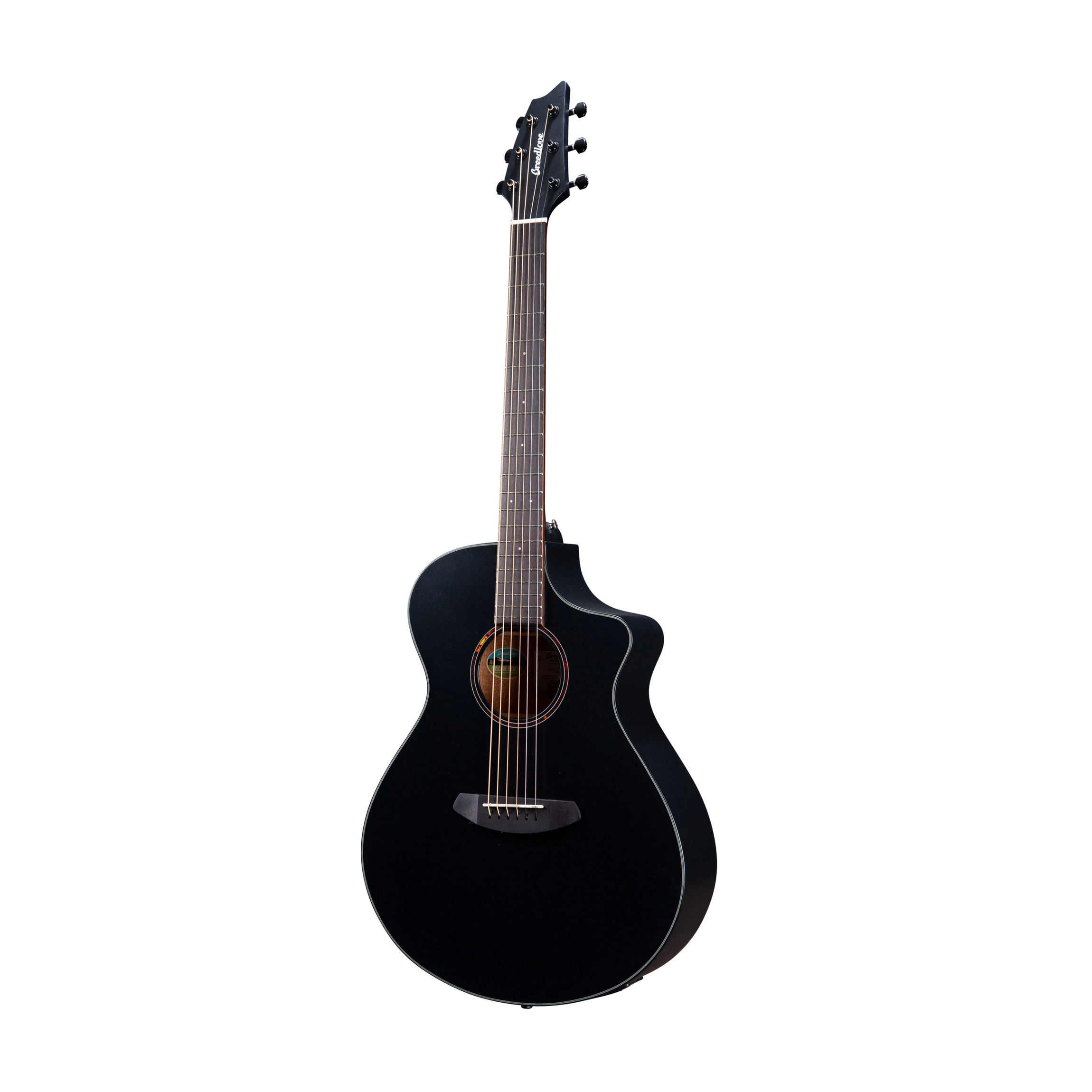 Breedlove Eco Discovery S Concert CE Acoustic Electric Guitar - Black | Sustainable Wood Construction for Stage & Studio Performance