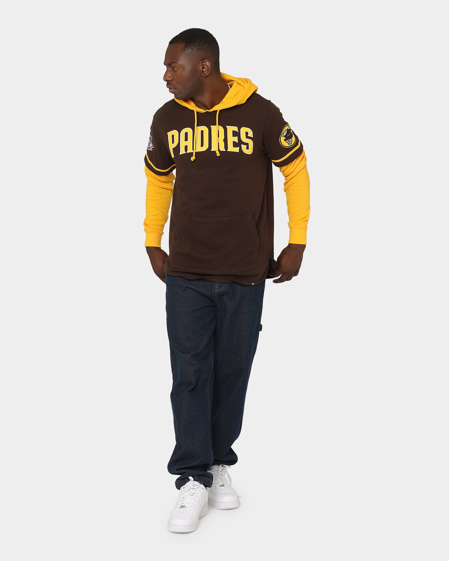 47 Brand San Diego Padres Short Sleeve Hoodie - Brown MLB Baseball Fan Apparel for Men & Women - Perfect for Game Day, Casual Wear & Sports Events