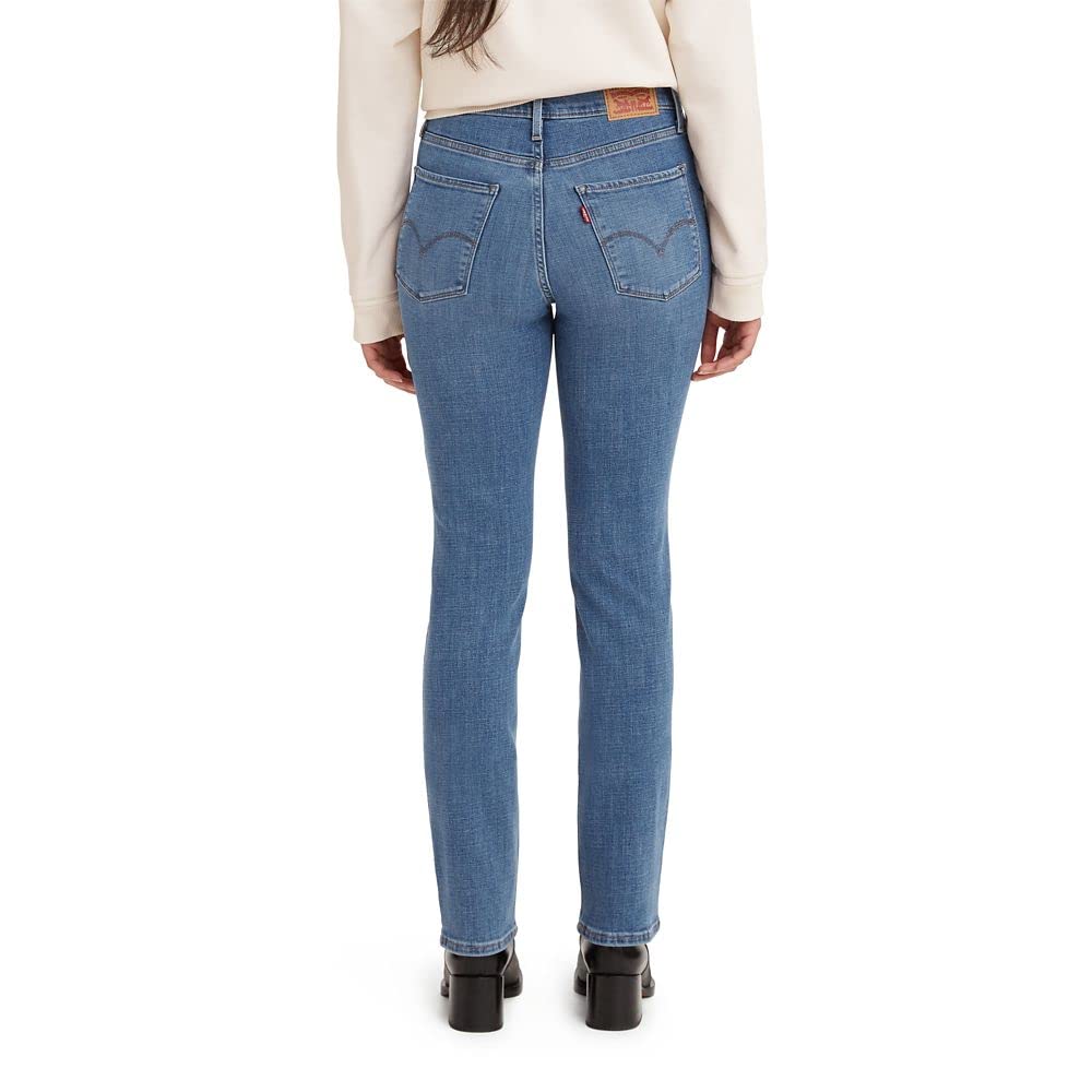 Levi's Women's 505 Straight Leg Jeans - Classic Blue Denim Pants for Casual Wear & Everyday Outfits