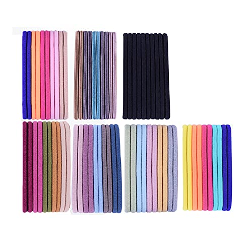 Elastic Hair Ties for Women - Soft Small Hair Bands for Ponytails (Multicolor, One Size) | Gentle No-Slip Hair Accessories for Daily Use, Workouts & Hair Care