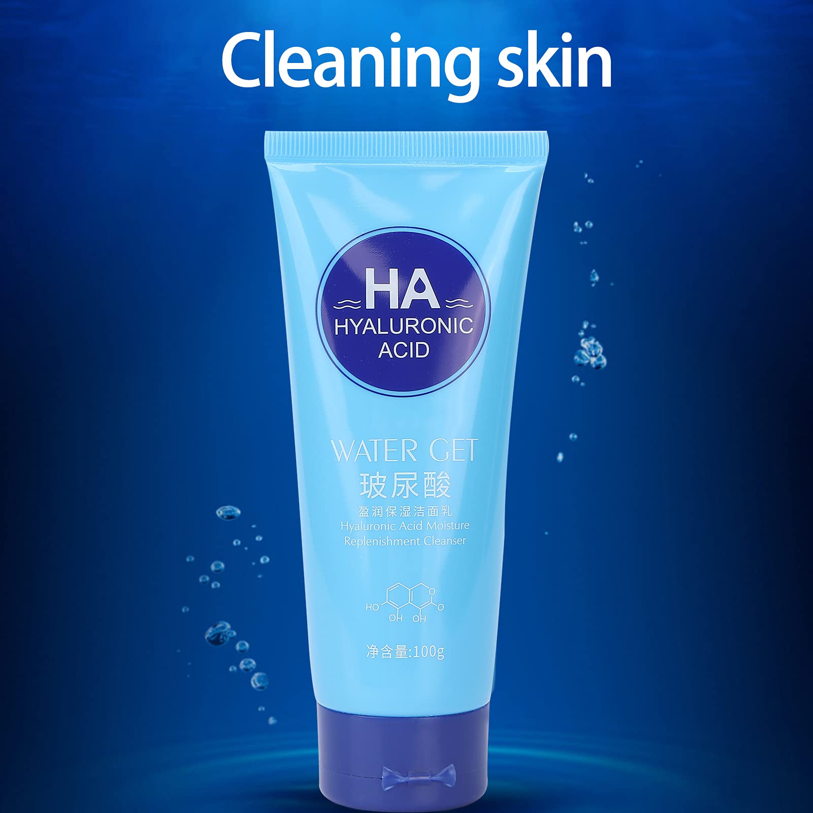 Sonew Hyaluronic Acid Face Wash - Gentle Daily Facial Cleanser for All Skin Types, Women & Men | Deep Cleansing & Hydrating for Clear, Smooth Skin