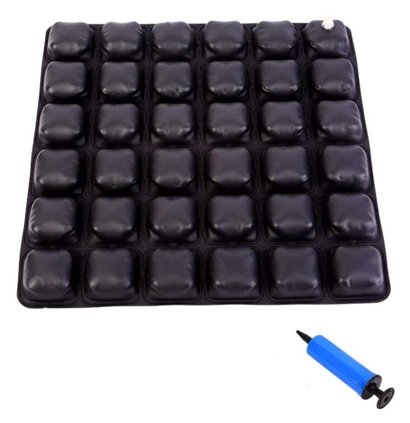 **Inflatable Seat Cushion for Office & Car - Relieves Back Pain, Sciatica, Tailbone Discomfort & Bed Sores - Orthopedic Air Cushion for Comfort at Work, Driving & Home Use**
