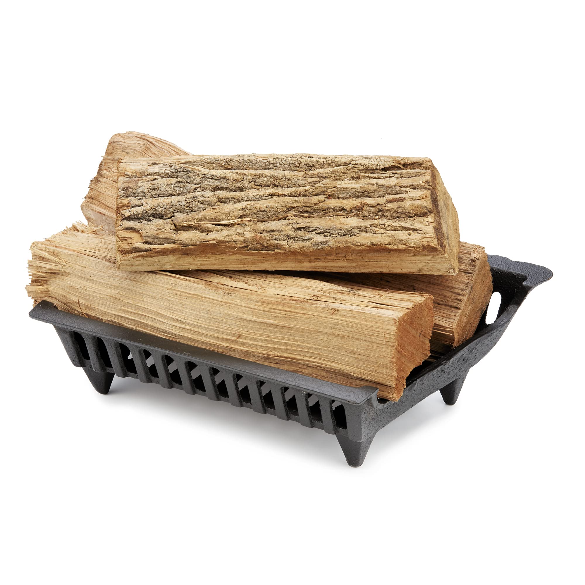 Uniflame 18 Inch Zero Clearance Cast Iron Fireplace Grate - Heavy Duty Fireplace Accessory for Wood Burning Stoves & Fireplaces - Perfect for Indoor/Outdoor Heating & Cozy Ambiance