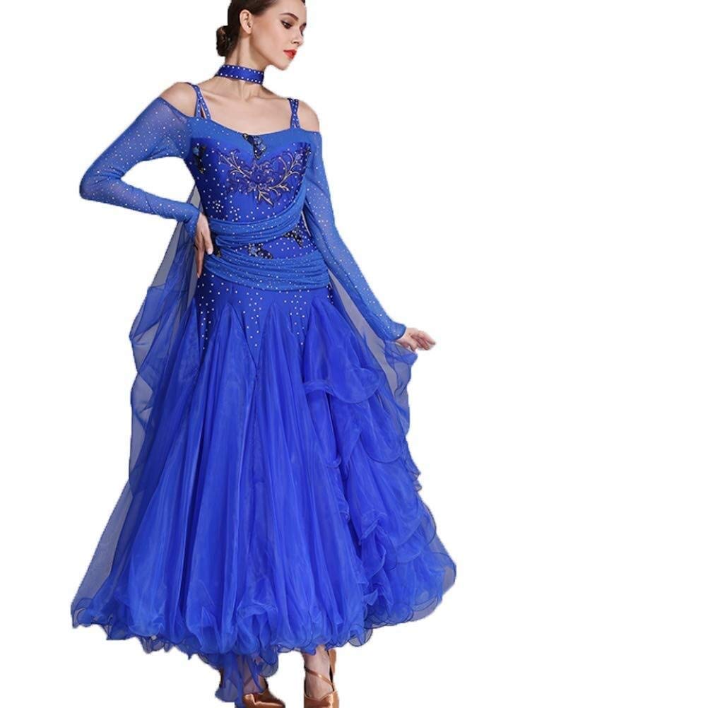 Elegant Women's Ballroom Dance Competition Dress - Tango & Waltz Performance Costume - Modern Dance Gown for Latin, Standard & Social Dancing - Perfect for Competitions, Performances & Special Events