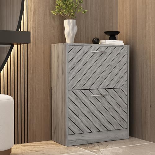 Grey 2-drawer