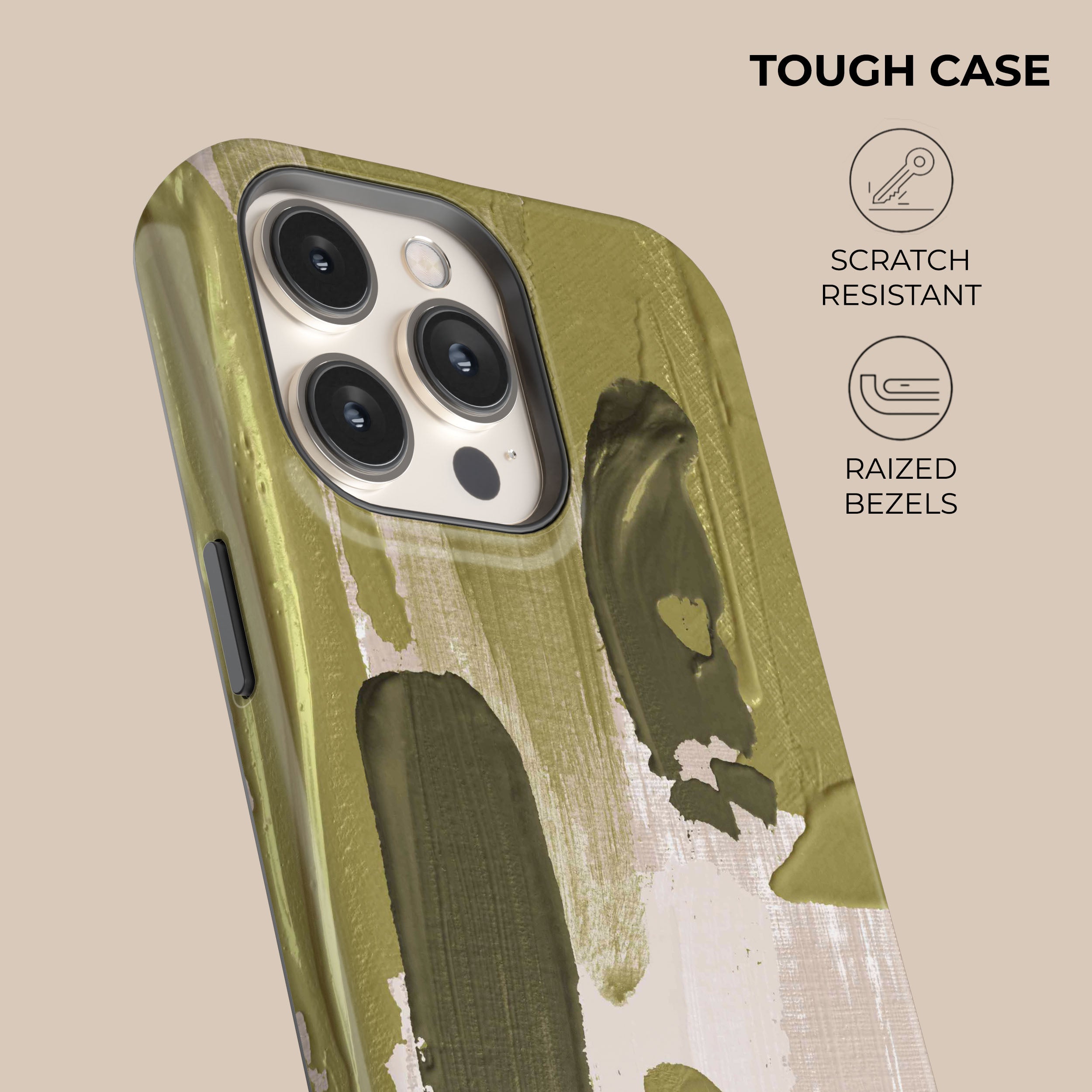 Premium Olive Green Luxury Phone Case - Slim Protective Cover for iPhone & Samsung | Perfect for Everyday Use, Travel & Gifting