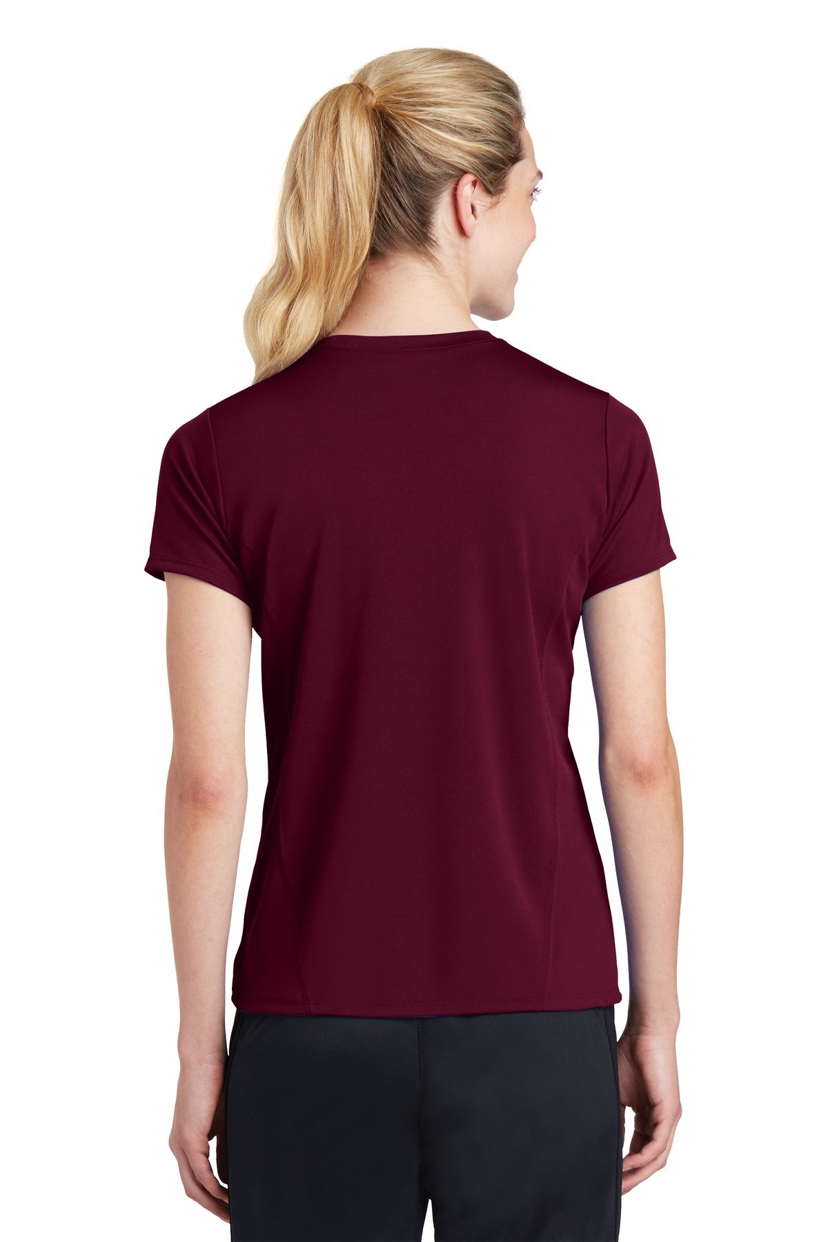 SPORT-TEK Women's Dry Zone Raglan Accent Performance T-Shirt - Moisture Wicking Workout Top for Running, Yoga & Gym - Lightweight Athletic Tee for Active Lifestyles