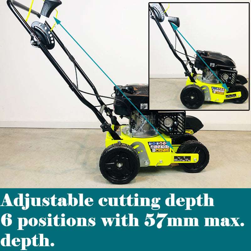 Forestwest 150CC 228MM Walk Behind Lawn Edger BM11113 - Professional Grass Trimmer for Precise Lawn Edging, Perfect for Driveways, Sidewalks & Garden Borders