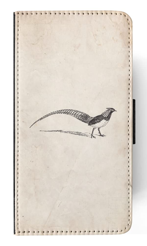 Pheasant Flip Wallet Phone Case for Apple iPhone 6 Plus/6S Plus - Stylish Leather Card Holder & Protective Cover for Everyday Use
