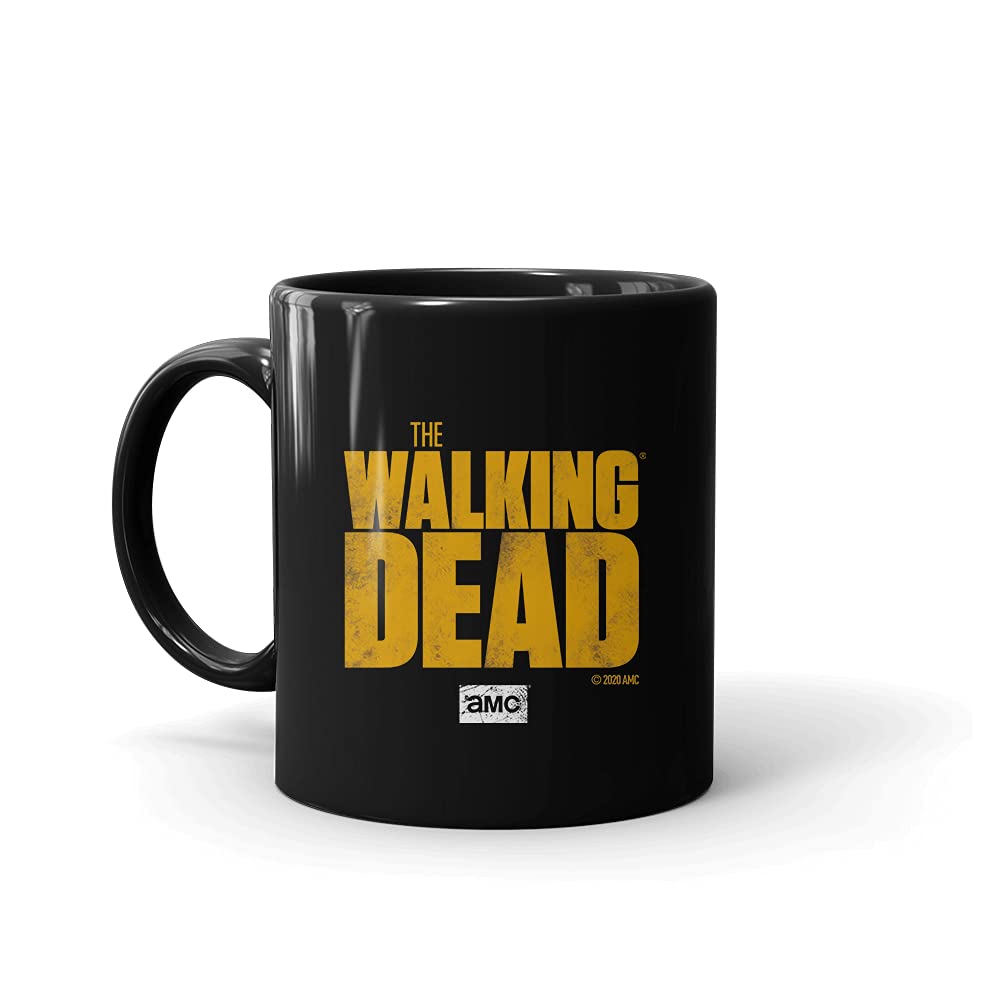 The Walking Dead Logo Black Coffee Mug - 14oz Insulated Ceramic Cup for Hot & Cold Drinks - Perfect for Home, Office, or Gifts for Fans