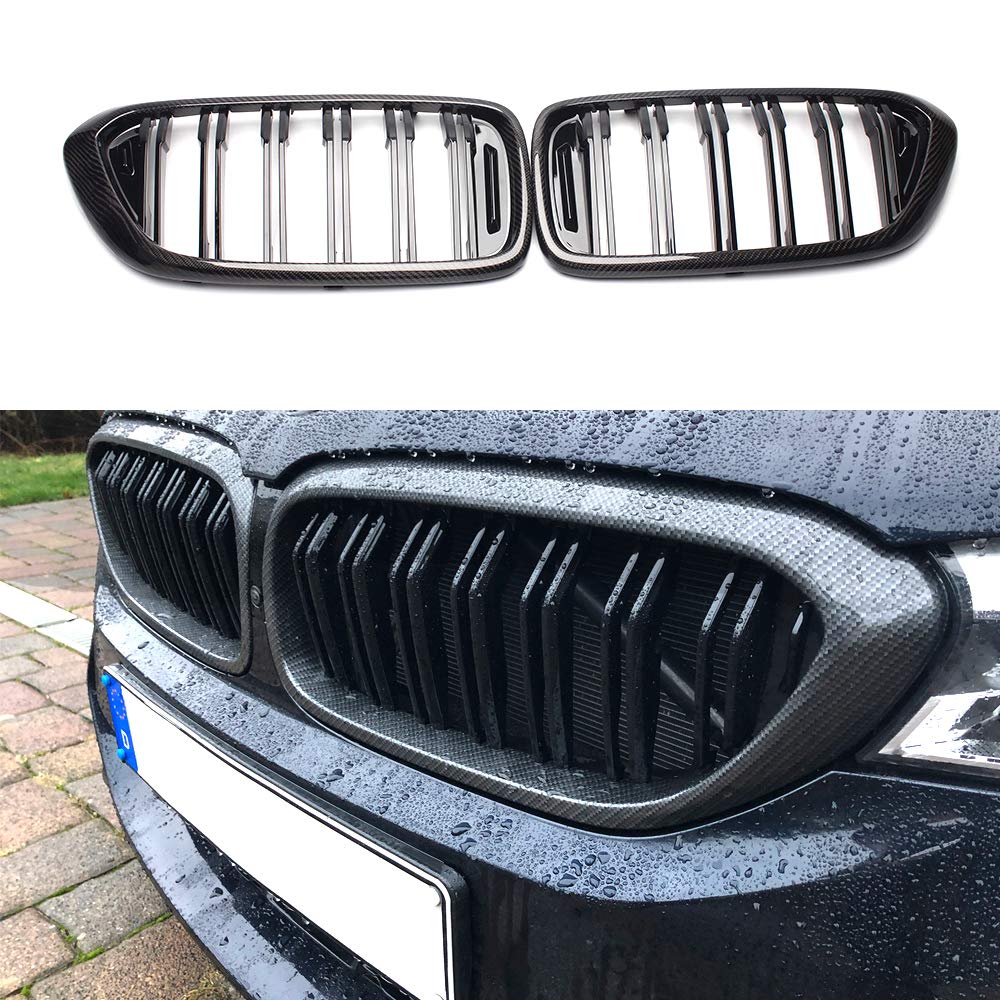 Premium Carbon Fiber Black Kidney Grille for BMW G32 630i 640i 6 Series GT (2017-2019) - High-Performance Replacement Part for Sporty Look & Enhanced Airflow