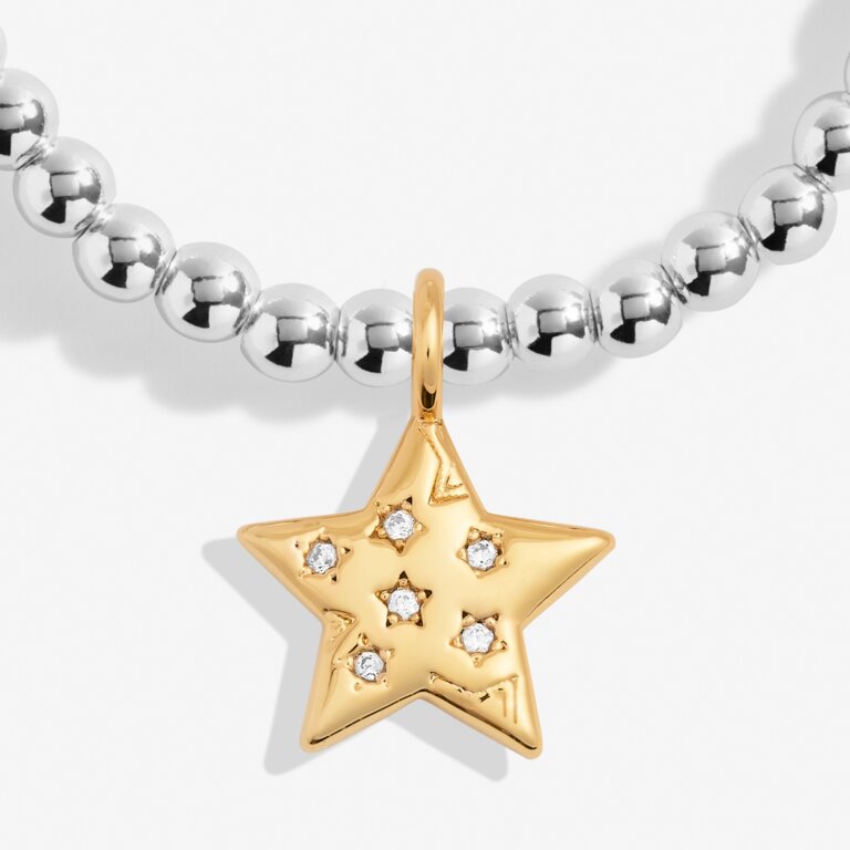 Joma Jewellery Bracelet - A Little Written In The Stars Charm Bracelet | Dainty Gold-Tone Zodiac Jewelry for Women | Perfect for Everyday Wear, Gifts & Special Occasions